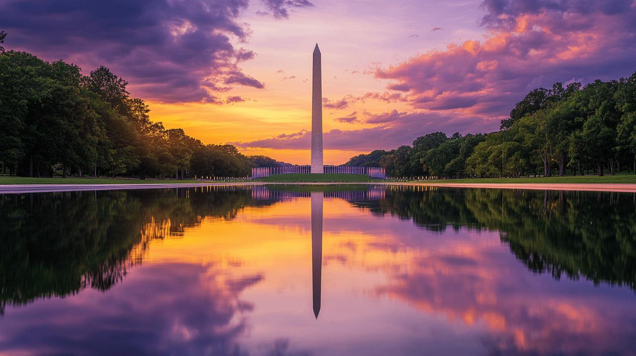 Descubre la vista extraordinaria del Monumento a Washington y sus atracciones cercanas